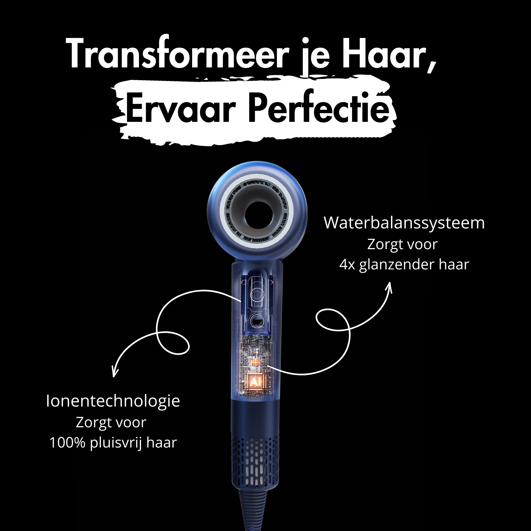 RAVEG Hyperpower ® Navy blue - Sèche-cheveux